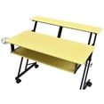 thumbnail image 6 of Pemberly Row Contemporary Wood Music Recording Studio Desk in Yellow/Black, 6 of 7