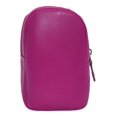 thumbnail image 3 of Genuine Leather Zipper Around Cigarette Case Holder and Lighter Pouch for Men & Women 100's Hot Pink, 3 of 6