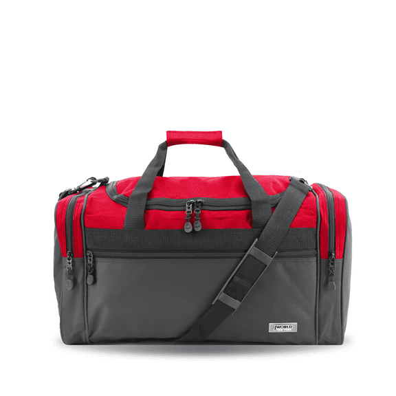 J World New York 18 Inch Copper Duffel Bag Red