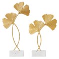 thumbnail image 1 of 2 hojas de ginkgo nórdicas para decorar el escritorio con hojas doradas., 1 of 8