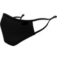 thumbnail image 1 of Mascarilla protectora negra de alta calidad con clip nasal y correas ajustables Mascarilla de algodón Mascarilla de tela lavable y duradera brillar Electrónica, 1 of 5