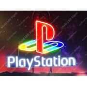 Queen Sense 24"x18" Playstations LED Sign Light Neon Signs With Dimmer Party Home Wall Decor Lights W124SPSVVD-XLED