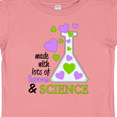 thumbnail image 4 of Inktastic Made with Lots of Love and Science Heart Bubbles in a Beaker Boys or Girls Baby T-Shirt, 4 of 5