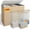 Oatmeal, variant on 195L Laundry Hamper 3 Section,Large Laundry Hamper with Lid,Dirty Clothes Hamper with 3 Inner Bags,Collapsible Laundry Basket Organizer for Laundry Room,Bedroom,Laundry Sorter Hamper 3 Compartment