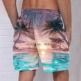 thumbnail image 4 of ZCFZJW Men's Swim Trunks Quick Dry Board Shorts Swimsuit Swimwear Bathing Suit Summer Casual Tropical Palm Tree Print Elastic Waist Athletic Short Pants with Pockets Multicolor#08 S, 4 of 4