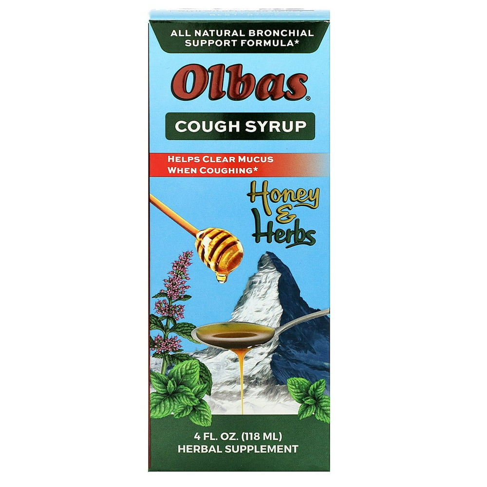 Olbas Therapeutic Cough Syrup, Honey & Herbs, 4 fl oz (118 ml