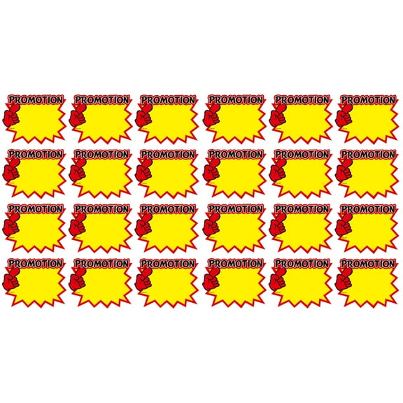 Set of 2 Promotional Retail Sale Signs Commodity Price Tag Display Paper Tags