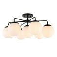 thumbnail image 5 of Safavieh 12.25" Camdyn Modern Iron Flush Mount Lights, Black, 5 of 7