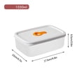 thumbnail image 3 of Bwiyojiz 1050ml#6.9x4.7x2.6"+715ml#6.3x4.3x2.2"+310ml#4.7x3.1x1.8" Refrigerator Storage Sealed Preservation Box Set Food Can Be Heated in a Microwave Oven, Lunch Box, Meat Special Home Organization, 3 of 6
