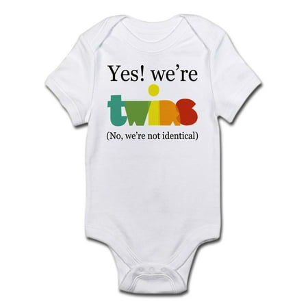

CafePress - Yes! We re Twins (Fraternal) Infant Bodysuit - Baby Light Bodysuit