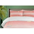 thumbnail image 4 of Ambesonne Pink Ombre Duvet Cover Sets, Sailing Boats and Birds, 2-King, Coral Blush and Peach, 4 of 6