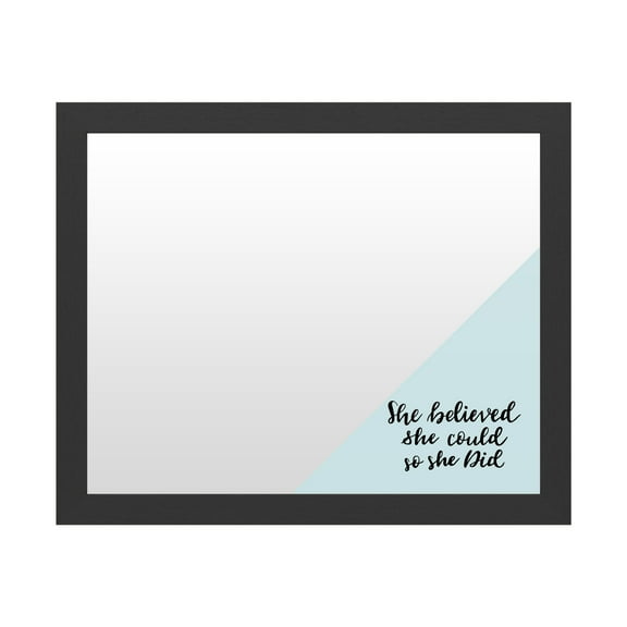 Trademark Fine Art 'She Believed She Could Blue' Markerboard by ABC