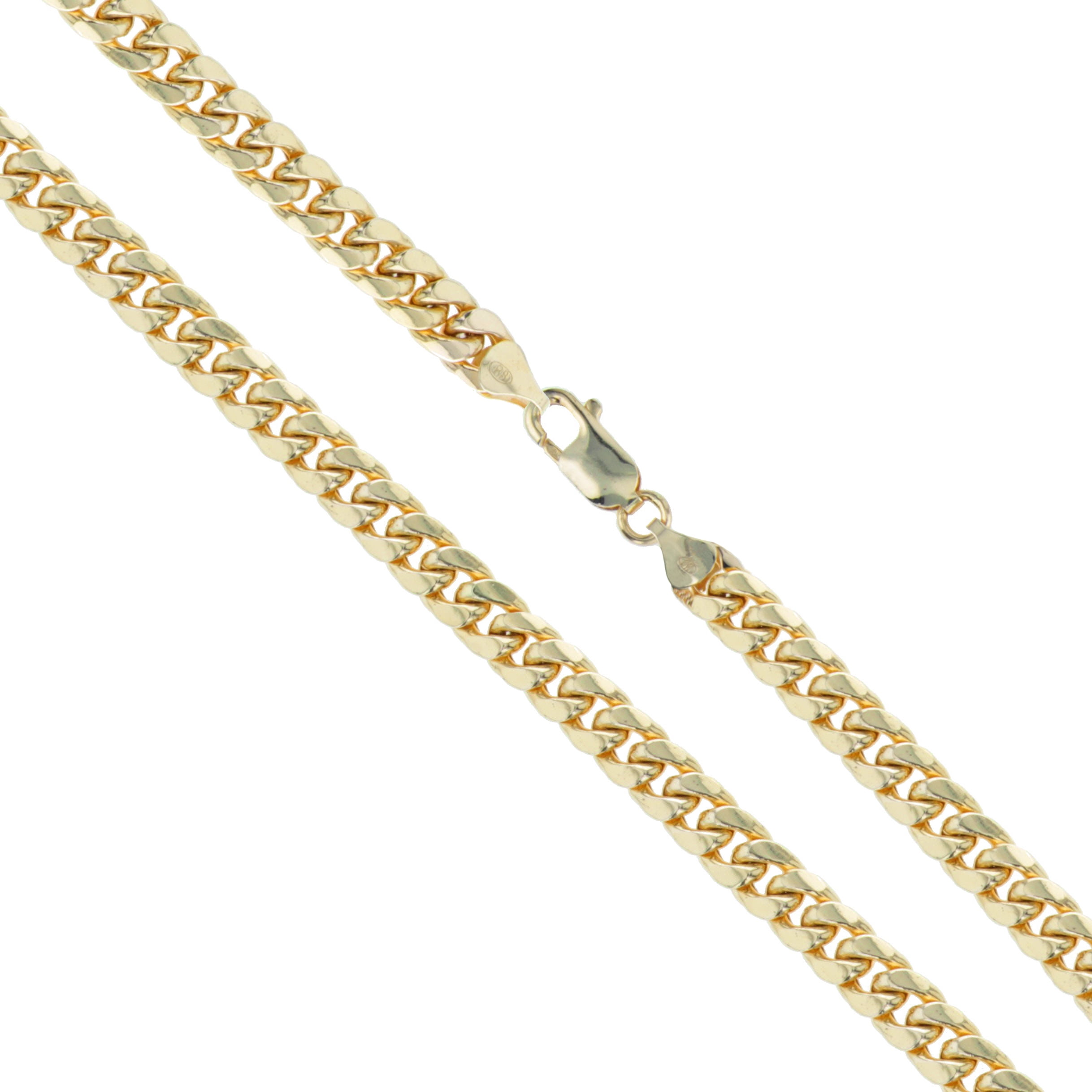 Real 14k Solid Yellow Gold Cuban Link Miami Chain Necklace 2.5MM 18" inch 2.5 MM 