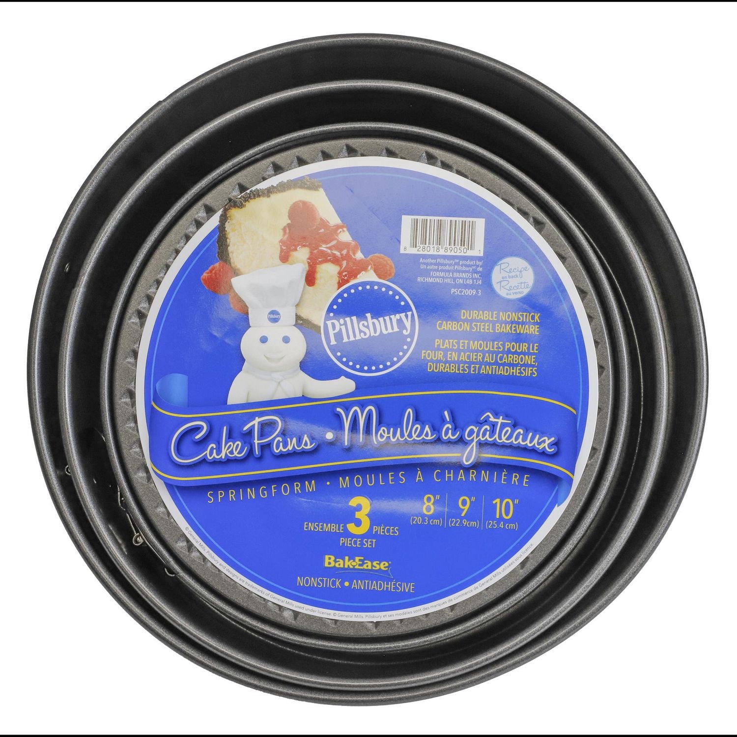 Pillsbury non-stick 3-pack springform pan set, Nonstick Pan Set