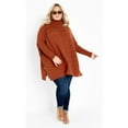 thumbnail image 2 of Avenue Women's Plus Size Bella Poncho Sweater, 2 of 2
