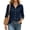 Navy, variant on Admvng Women's Shirt Collar Long Sleeve Button Down Loose Casual Work Blouse Top