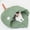 Green, variant on Sleeping Bag,Linen Fabric  Bed Cave Leaf Nest Pet Cuddle Zone Covered  Hood Burrowing Cozy Soft Durable Washable with Non-Slip Bottom for Indoor Puppy and Kitten (Green)