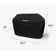 thumbnail image 2 of Kenmore Grill Cover, 66-Inch for 6-Burner Gas Grill, Black, 2 of 11