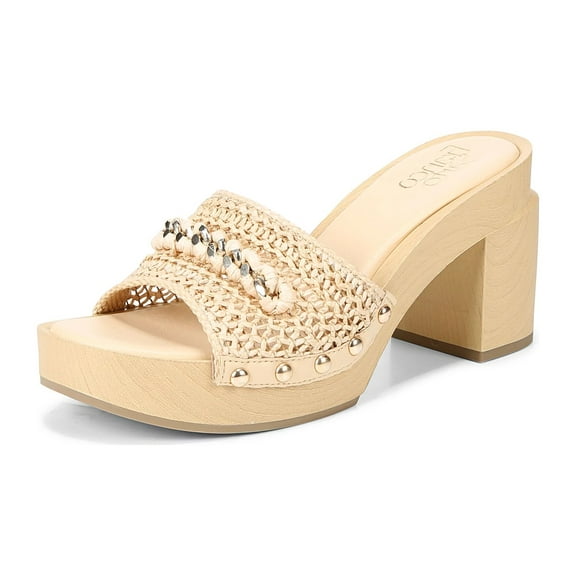 Franco Sarto Womens Capri Clog Sandal Crudo 5.5M