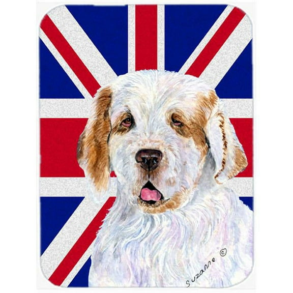 Carolines Treasures  Clumber Spaniel With English Union Jack British Flag Mouse Pad