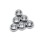 thumbnail image 2 of Etiqueta engomada de la decoración del diamante del cristal de DIY Car 13mm 6pcs (blanco), 2 of 6