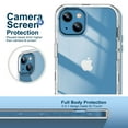 thumbnail image 6 of ULAK Phone Case for iPhone 13, Sturdy Rugged Hybrid Heavy Duty Shockproof Clear Case for Apple iPhone 13 6.1 inch 2021, Crystal Clear, 6 of 10