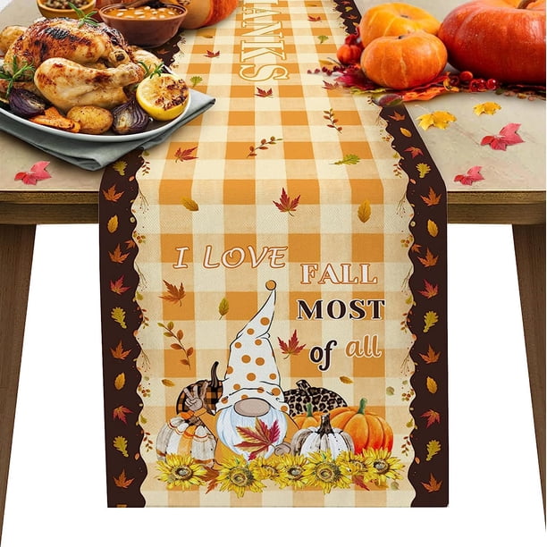 Mantel de para Halloween, Mantel rectangular de Halloween | Decoración de mesa de calabaza, brujas | Decoración de mesa para fiestas de Halloween33*183cm