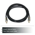 thumbnail image 3 of Uxcell Fiber Optic Audio Cable Braided Audio Optic Cable Nylon Metal 9.8 for TV DVD Black(Yellow Ring), 3 of 6