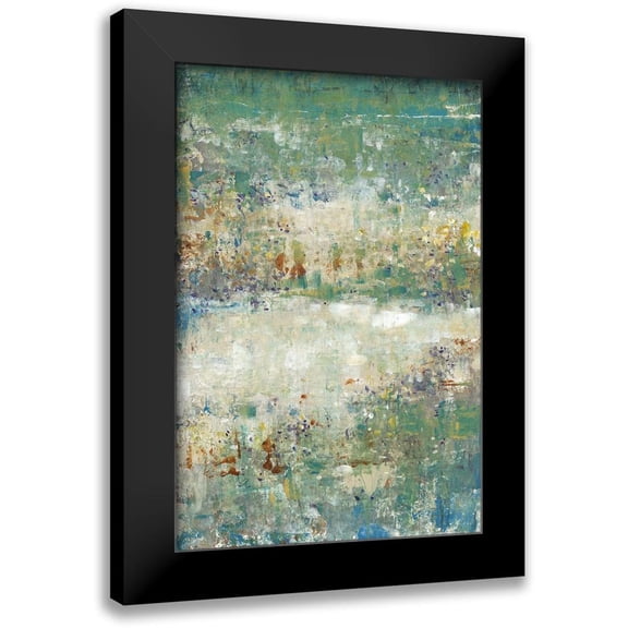OToole, Tim 11x14 Black Modern Framed Museum Art Print Titled - Custom Flower Path I (ASH)