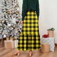 thumbnail image 6 of LWavelet Plaid Tiered Maxi Skirt Women Stylish Fall Casual Flowy Versatile Bottoms Yellow L, 6 of 6