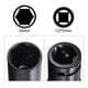 thumbnail image 3 of Juego de accesorios de enchufe Uxcell, adaptador de impacto de enchufe profundo de 24 mm con vástago hexagonal de 1/4" y transmisión de 1/2", 3 of 5