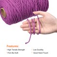 thumbnail image 3 of Macramé Cordón Púrpura Rojo 300m/328 Yardas 3mm Diámetro Algodón Cuerda Cordel Cuerda Retorcido Trenzado Cordón para Planta Colgador, Tejer, Macramé Anudar, 3 of 7
