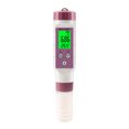 thumbnail image 5 of M Buder Medidor de pH Digital 7 en 1 Probador de Calidad del Agua Salinidad Temperatura TDS EC ORP S.G para Acuarios Piscinas y Agua Potable Blanco Morado Alta Precisión Bluetooth IP67, 5 of 5