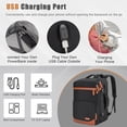 thumbnail image 2 of Mochila de viaje Velaybor 40L con puerto de carga USB negra, 2 of 7