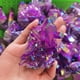 thumbnail image 2 of Amatista natural de cuarzo morado transparente, electrochapado, ideal como regalo. Aproximadamente 200 gramos, 2 of 5
