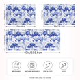 thumbnail image 4 of Haosy Satin Pillowcase for Hair and Skin Standard Cooling Silk Pillow Case with Envelope Closure Elegant Blue Iris Flowers 20"x40", 4 of 9