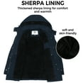 thumbnail image 5 of WenVen Women's Winter Jacket Windrproof Winter Coat Warm Puffer Jacket with Hood Blue S, 5 of 8