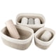 thumbnail image 1 of Cesta decorativa apilable para organizar, cestas de estantes multiusos de cuerda tejida duraderas para decoración del hogar moderna y estantes cúbicos (3 piezas), 1 of 7