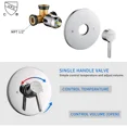 thumbnail image 2 of Kede Shower Faucet System with Bathroom Spout Rain Shower Kit, High Pressure Handheld Shower Head Dual 2 in 1 Shower Combo Faucet Set with Valve Trim Kit(Valve Include) Oil-Rubbed Bronze, 2 of 4