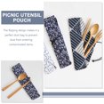 thumbnail image 2 of yuehuaidai 3pcs Portable Japanese Style Tableware Bags Travel Chopsticks Pouches Cutlery Holder, 2 of 8