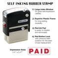 thumbnail image 5 of BAZIC Products Paid Self-Inking Stamp with Red Ink for Office, Business, and Documents, Easy Refillable Pad, Crisp & Clear Impressions, 24-Packs, 5 of 7