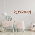 thumbnail image 2 of Playroom Logo with Soccer and Basketball Balls Design Vinyl Wall Decal - Entrance Banner Word Art for Kid's Play Room Wall Decoration - 30" x 6", 2 of 5