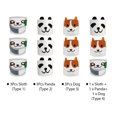 thumbnail image 2 of Cuenca Irfora Maceta de panda Macetas de fieltro Maceta de flores de dibujos animados en forma de animal lindo Maceta de cultivo de bolsa Maceta para interior Patio al aire libre Decoración Irfora Cuenca, 2 of 5