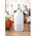 thumbnail image 4 of 8 oz Frosted Clear Glass Boston Round Bottle with Metal Aluminum Fine Mist Sprayer, 4 of 7