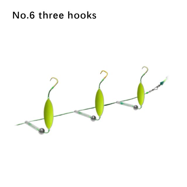 3-Hook Carp Fishing Hair Rig, Anti-Bottom Automatic Flipping Metal Fishing Rig, Ready-to-Use Suspension Lure for Freshwater Bottom Fish