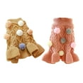 thumbnail image 3 of Methold Ropa de invierno para mascotas, suéter de fibra acrílica gruesa para mantener el calor, traje de moda cómodo, ropa bonita para el hogar y el Ropa para mascotas Rosado SG Methold PT004523-10, 3 of 6