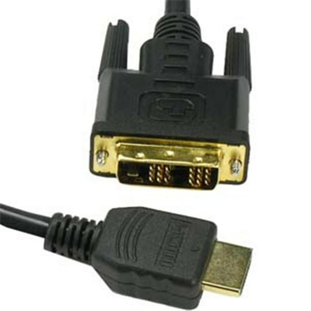 Eagle Electronics 181227 15Ft HDMI à DVI-D Simple Câble Plaqué Or