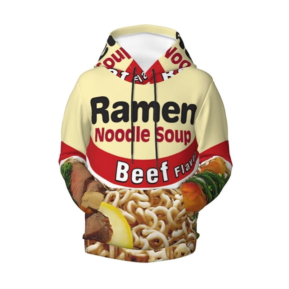 Boys Girls Ramen Noodle Chicken Pullover Hoodies 3D Print Novelty Colorful Kids Hoodie Sweatshirts With Pocket