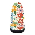 thumbnail image 3 of Uourmeti Colorful Flowers Car Seat Cover Wear Resistant Automobile Seat Protector Non Slip Anti Fade 1 Pieces Set Compatible with Truck SUVs, 3 of 6