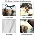 thumbnail image 4 of luoweisi Men's Beach Shorts Quick Dry Swim Trunks with Mesh Lining Elephant 2XL, 4 of 5